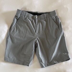 Under Armour Men's Flat Front Gray Shorts